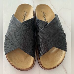 Free People snake skin sandals